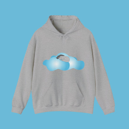 Sweatshirt à capuche adulte mixte Chats et nuages