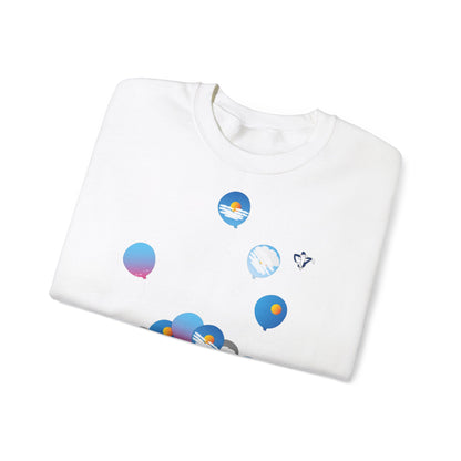 Sweatshirt adulte mixte Ballons du ciel (à personnaliser)