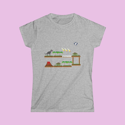 Tee-shirt femme Dinosaures (à personnaliser)