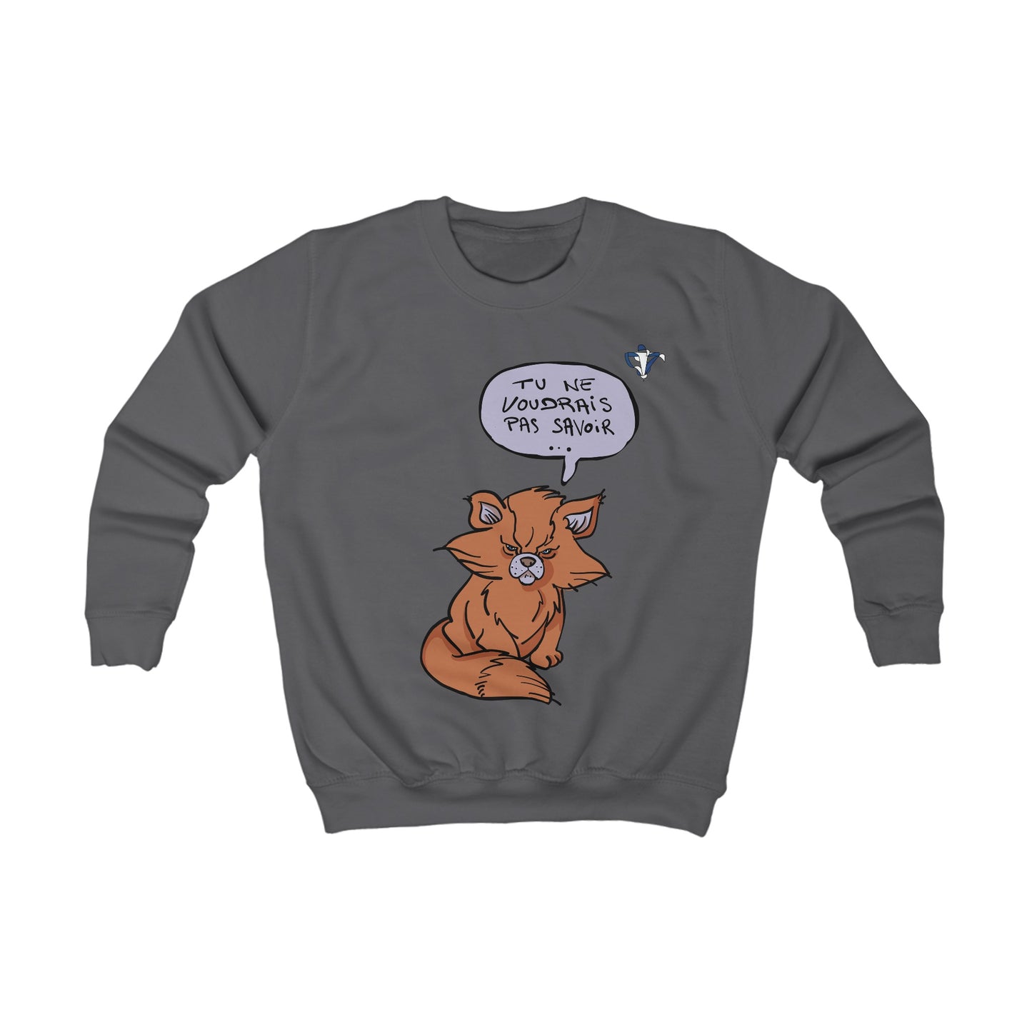 Sweatshirt enfant Chat roux (à personnaliser)