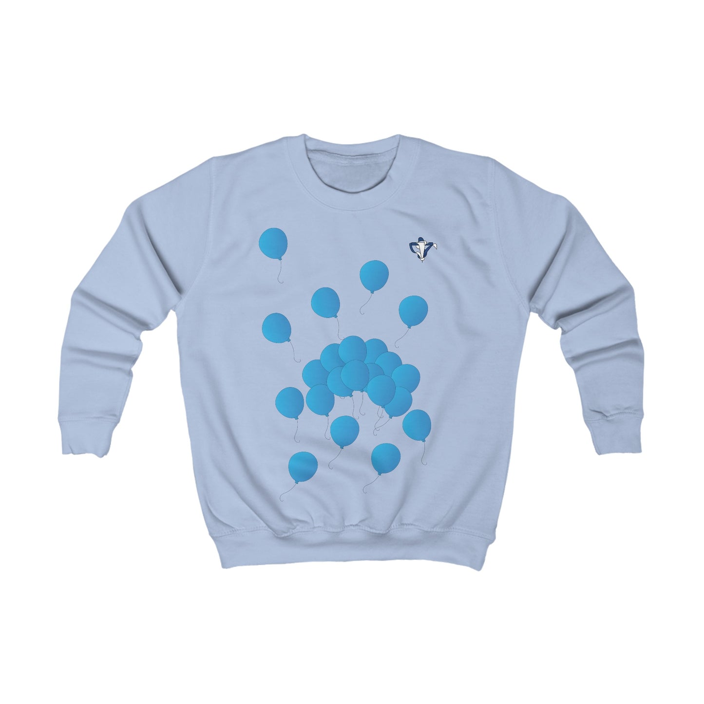 Sweatshirt enfant Ballons bleus (à personnaliser)