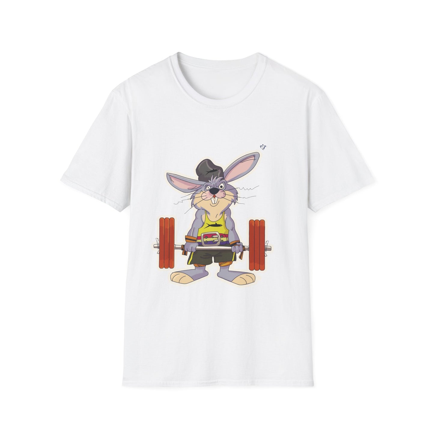 T-Shirt adulte mixte Lapin muscu (à personnaliser)