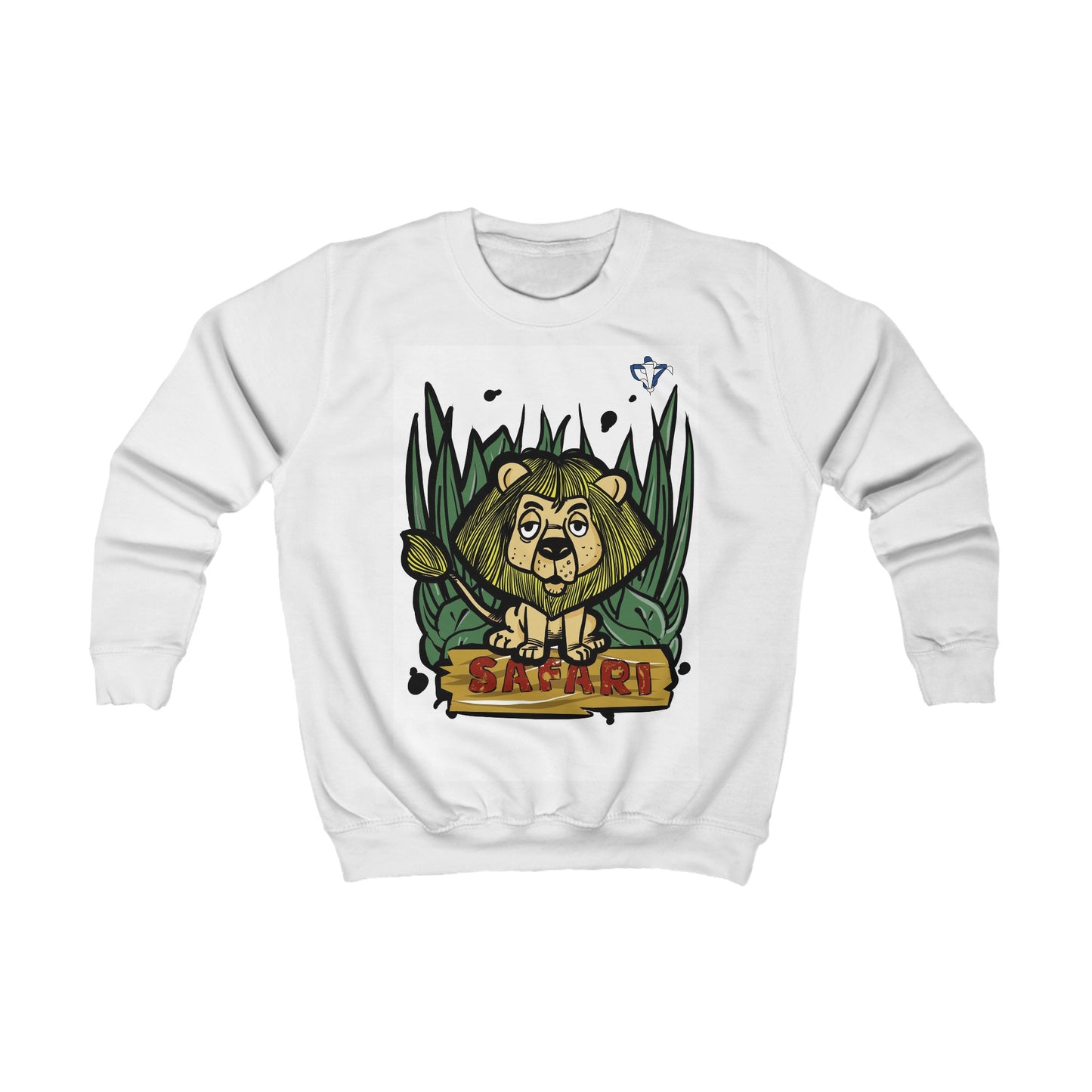 Sweatshirt enfant Lion safari (à personnaliser)