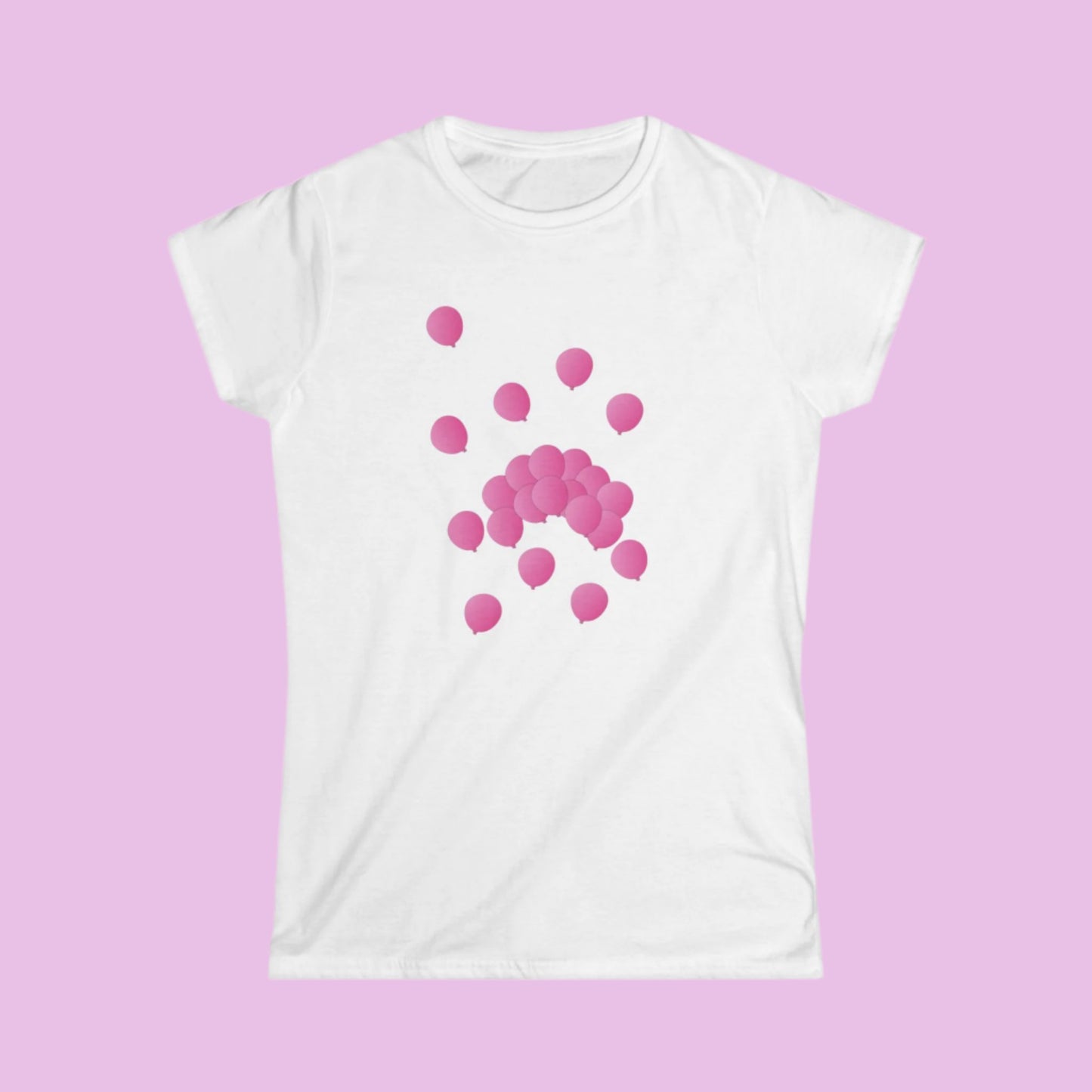 Tee-shirt femme Ballons roses