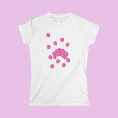 Tee-shirt femme Ballons roses