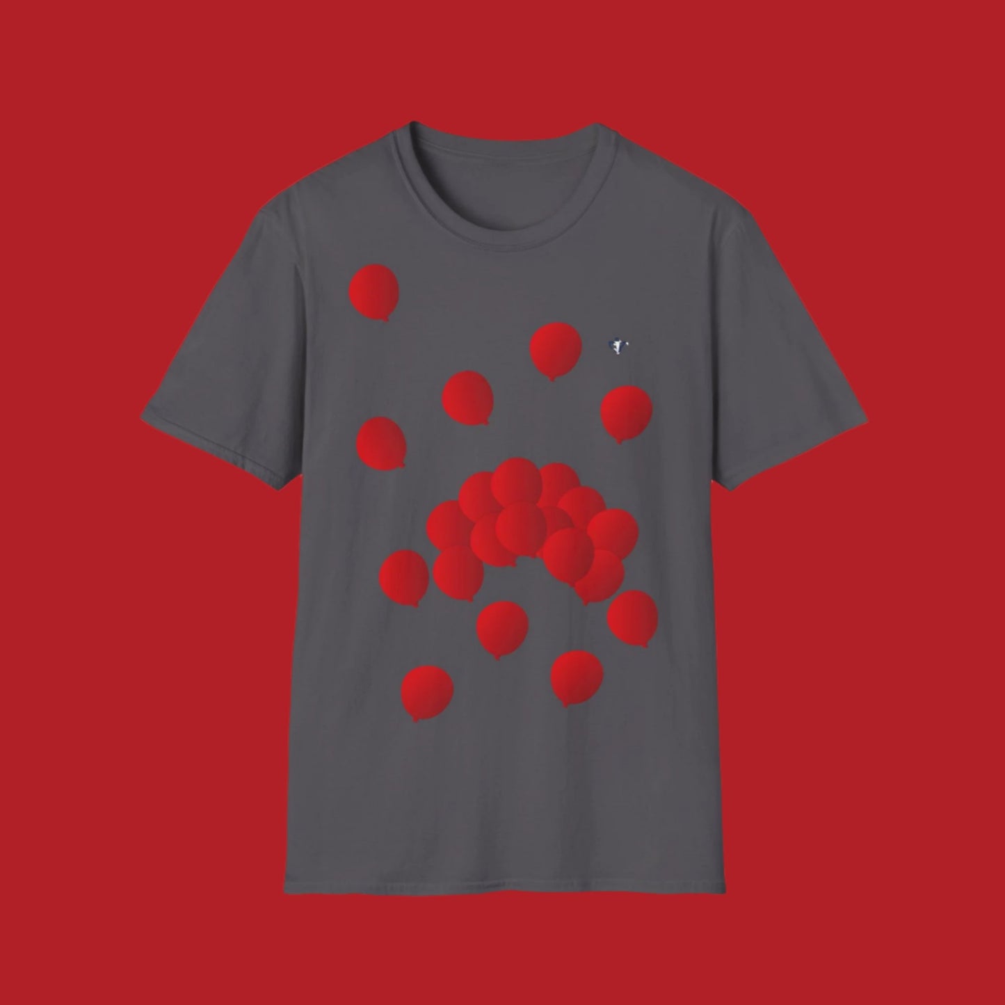 T-Shirt adulte mixte Ballons rouges (à personnaliser)