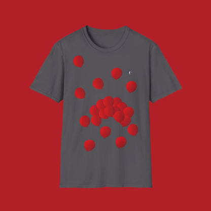 T-Shirt adulte mixte Ballons rouges (à personnaliser)