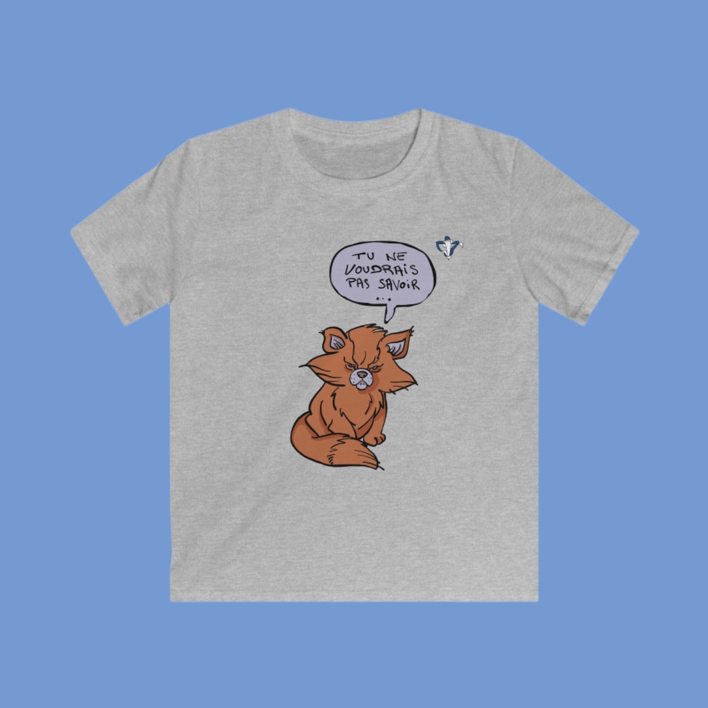 Tee-shirt enfant Chat roux (à personnaliser)