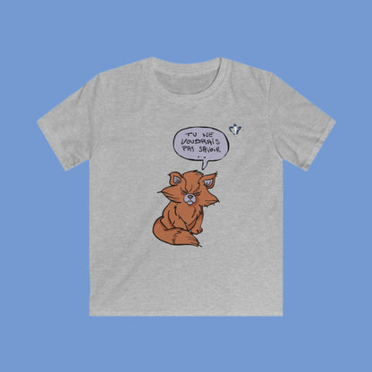 Tee-shirt enfant Chat roux (à personnaliser)