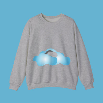 Sweatshirt adulte mixte Chats et nuages