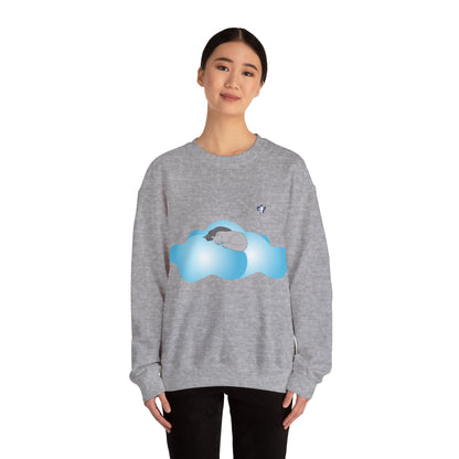 Sweatshirt adulte mixte Petits chats et nuages (à personnaliser)