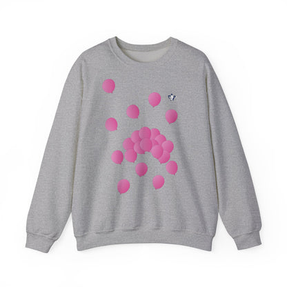 Sweatshirt adulte mixte Ballons roses (à personnalliser)