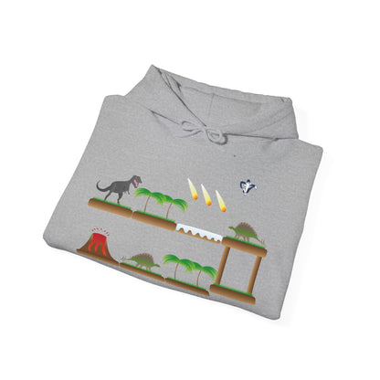 Sweatshirt à capuche adulte mixte Dinosaures (à personnaliser)