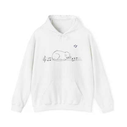 Sweatshirt à capuche adulte mixte Chat et portée (à personnaliser)