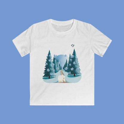 Tee-shirt enfant Ours blanc (à personnaliser)