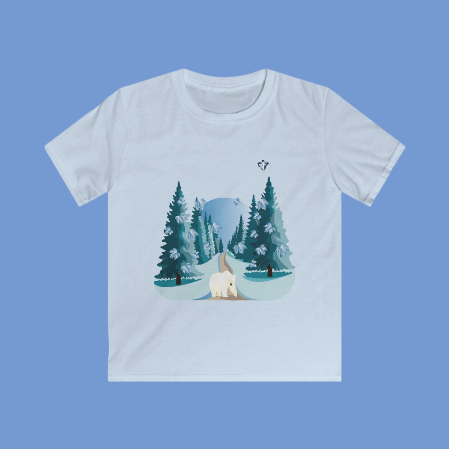 Tee-shirt enfant Ours blanc (à personnaliser)