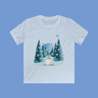 Tee-shirt enfant Ours blanc (à personnaliser)