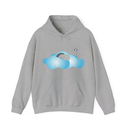 Sweatshirt à capuche adulte mixte Chats et nuages