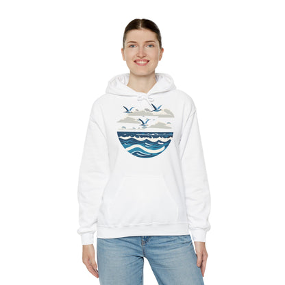 Sweatshirt à capuche adulte mixte La mer