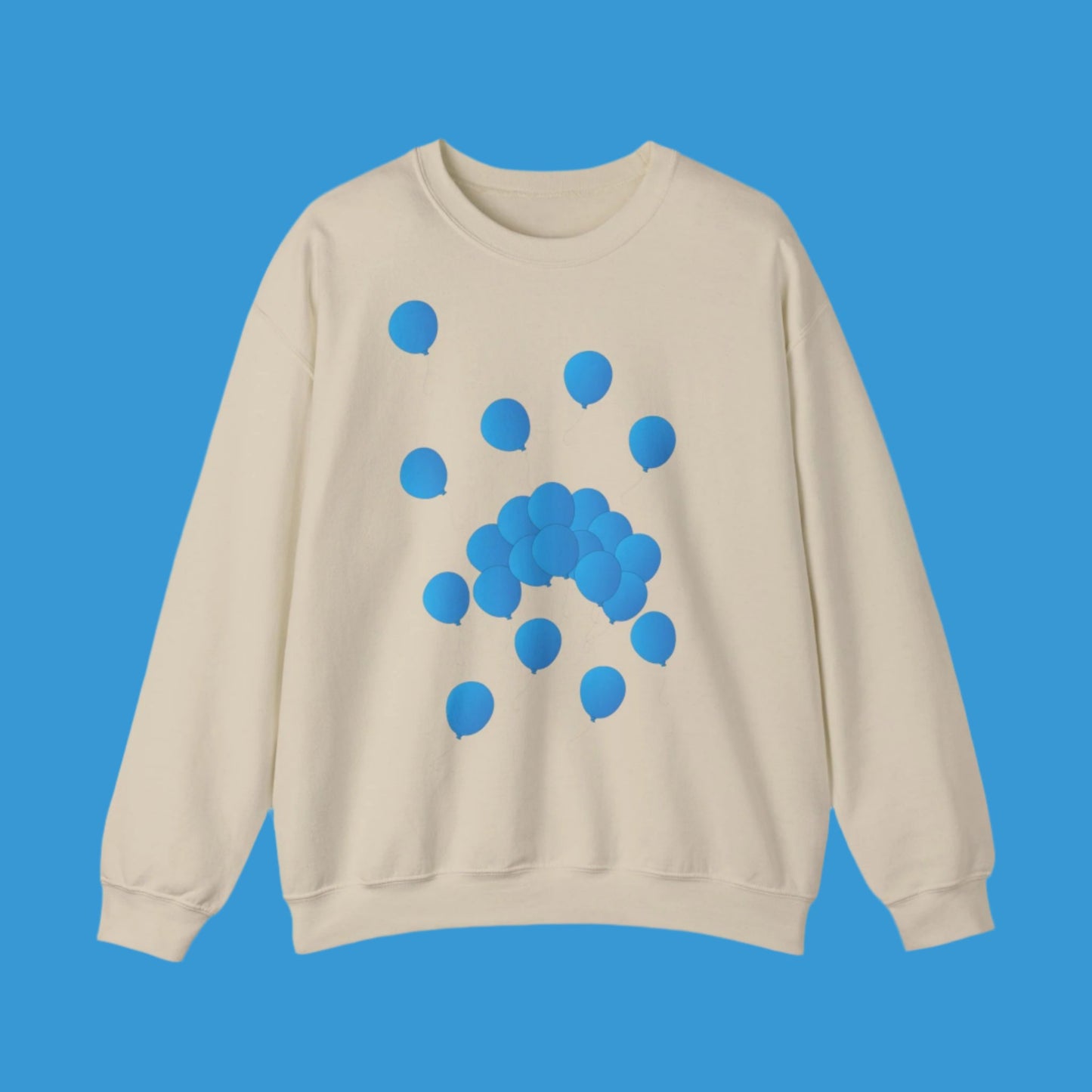 Sweatshirt adulte mixte Ballons bleus