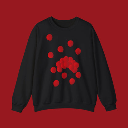 Mixed adult sweatshirt Red balloons 