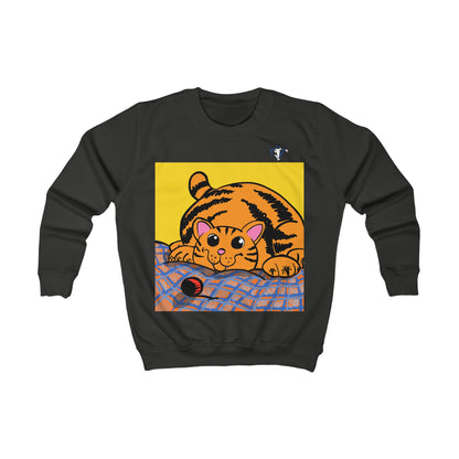 Sweatshirt enfant Chat qui joue (à personnaliser)