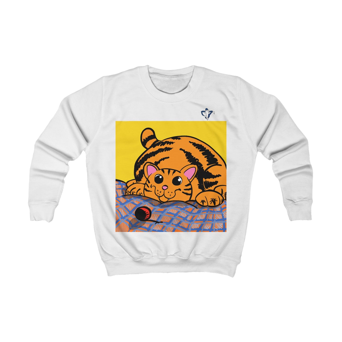 Sweatshirt enfant Chat qui joue (à personnaliser)