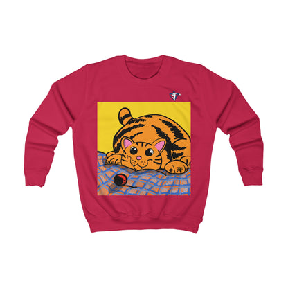 Sweatshirt enfant Chat qui joue (à personnaliser)