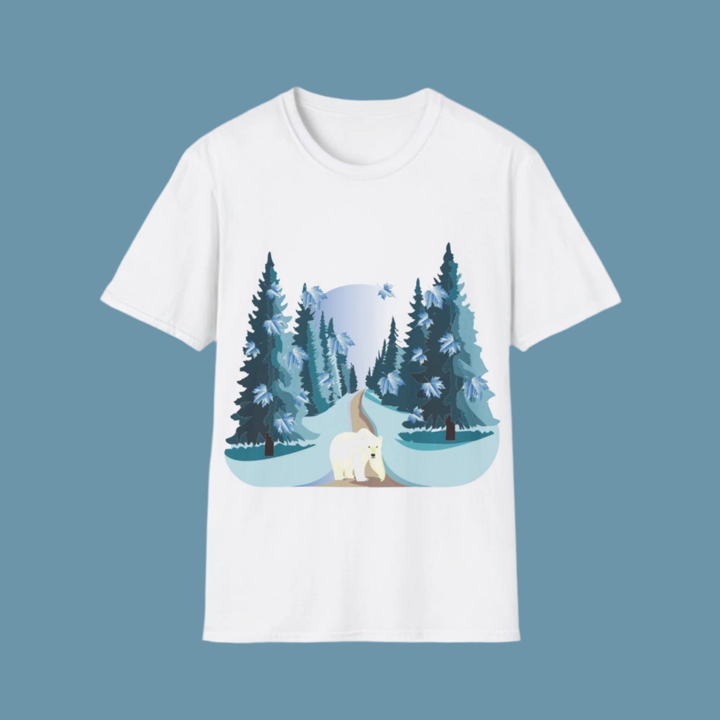 T-Shirt adulte mixte Ours blanc