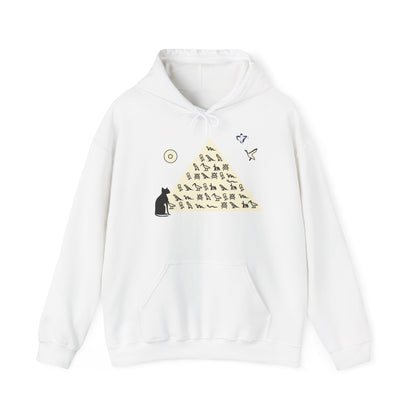 Sweatshirt à capuche adulte mixte Pyramide (à personnaliser)