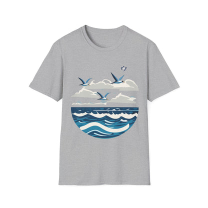 T-Shirt adulte mixte La mer (à personnaliser)