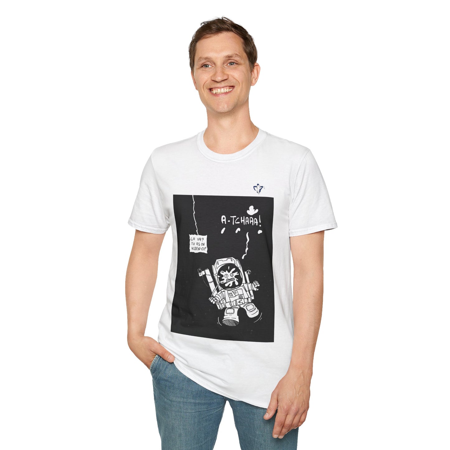 T-Shirt adulte mixte astronaute enrhumé