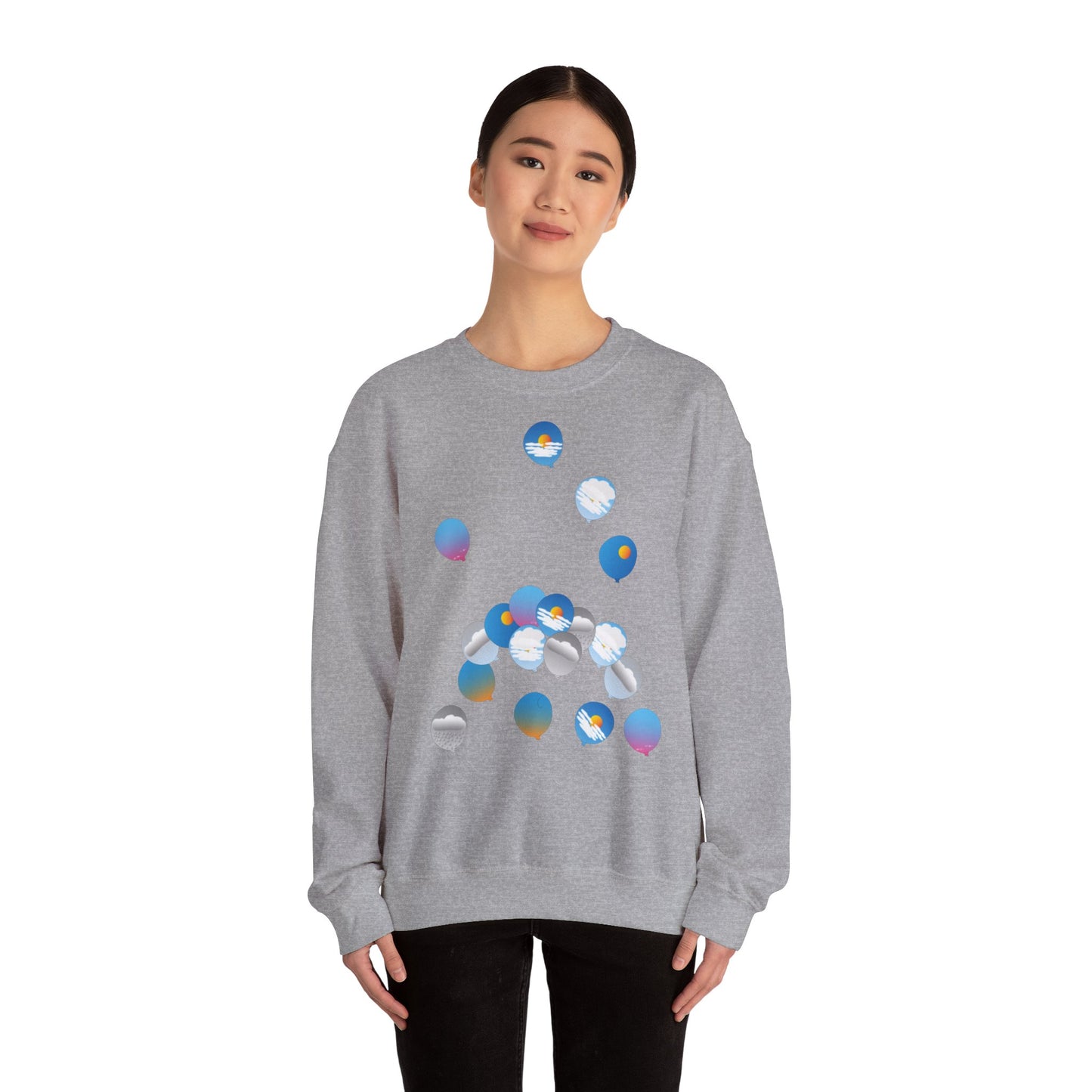 Sweatshirt adulte mixte Ballons ciel