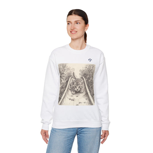 Sweatshirt adulte mixte Petit chat (à personnaliser)