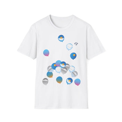 T-Shirt adulte mixte Ballons ciel Personnalisation FACE