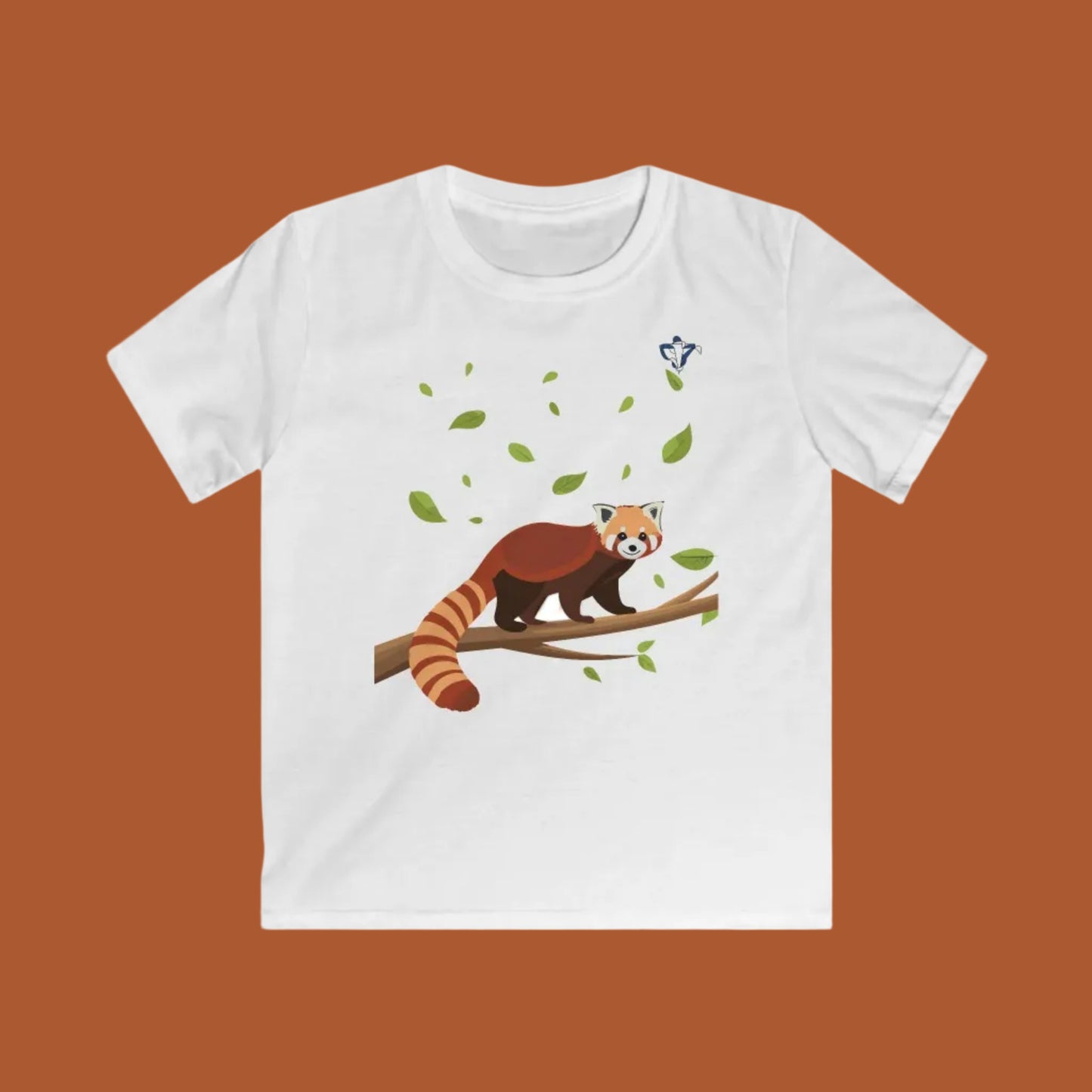 Tee-shirt enfant Panda roux Personnalisation Face