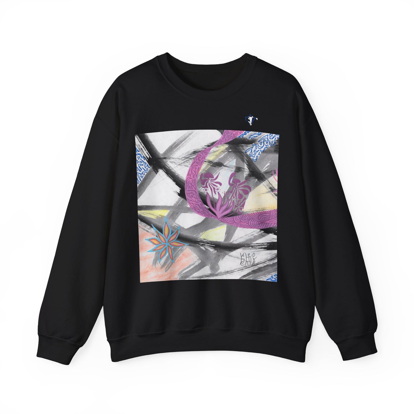 Sweatshirt adulte mixte Fleurs roses (à personnaliser)