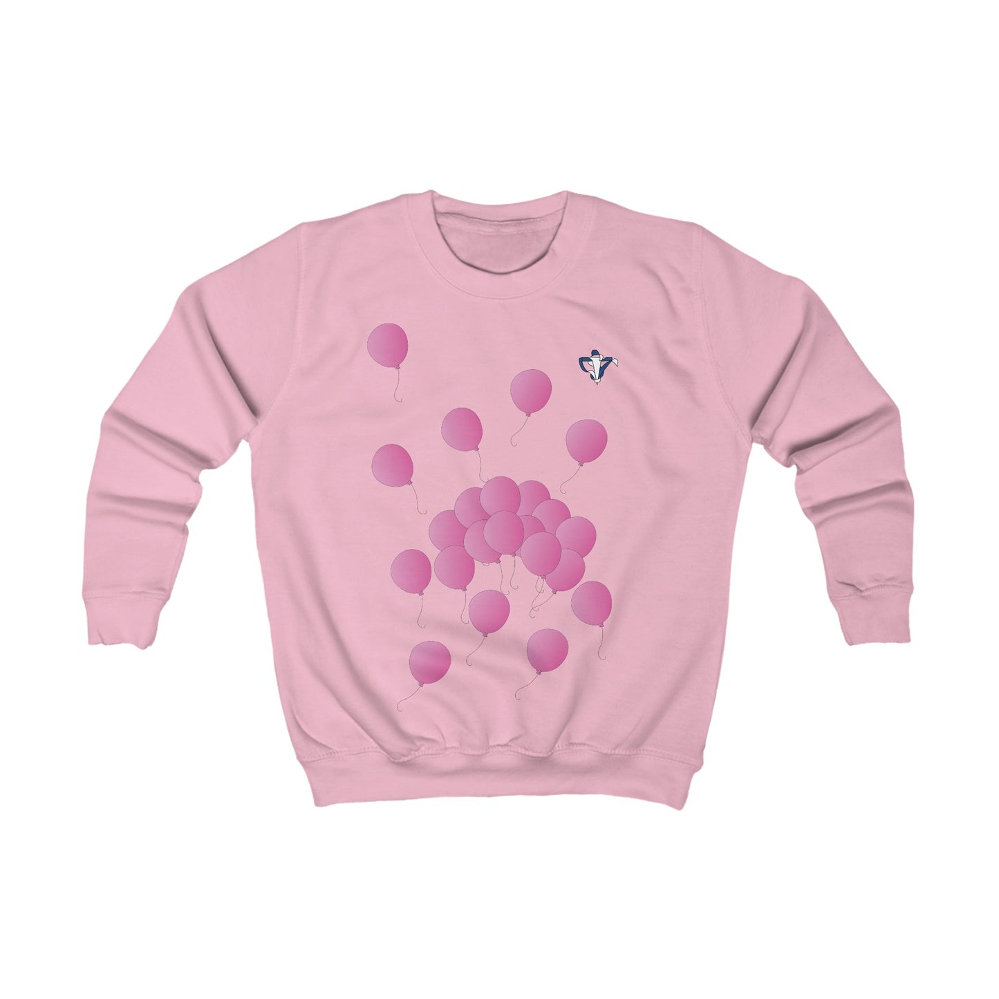 Sweatshirt enfant Ballons roses (à personnaliser)