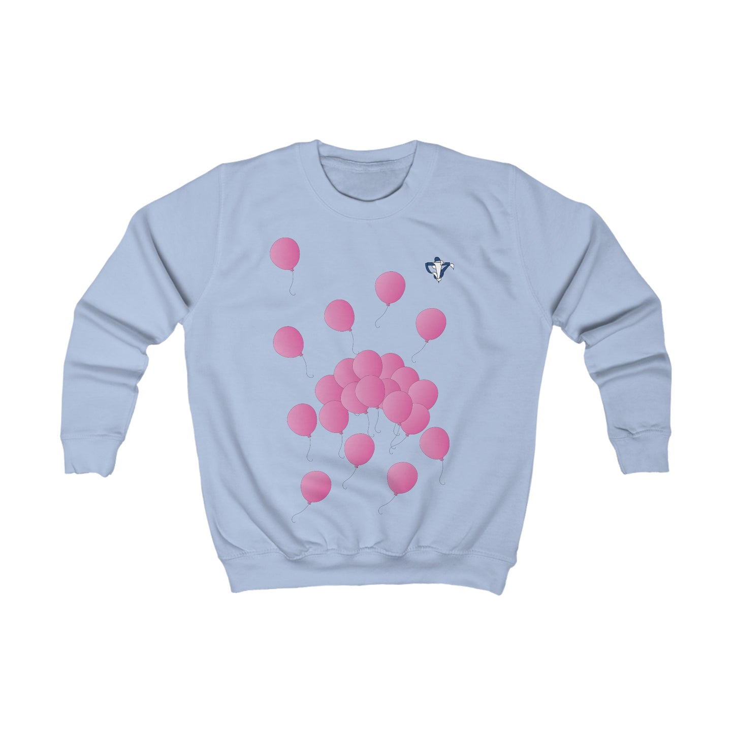 Sweatshirt enfant Ballons roses (à personnaliser)