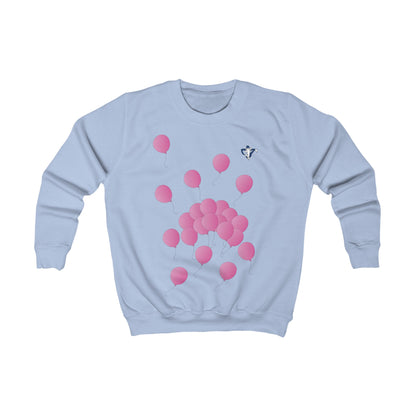 Sweatshirt enfant Ballons roses (à personnaliser)