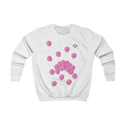 Sweatshirt enfant Ballons roses (à personnaliser)