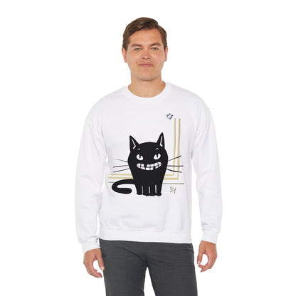 Sweatshirt adulte mixte Chat édenté