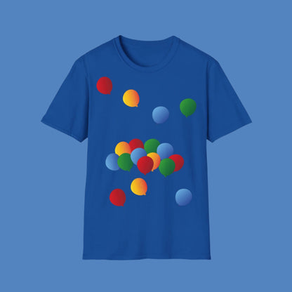 T-Shirt adulte mixte Ballons de couleur