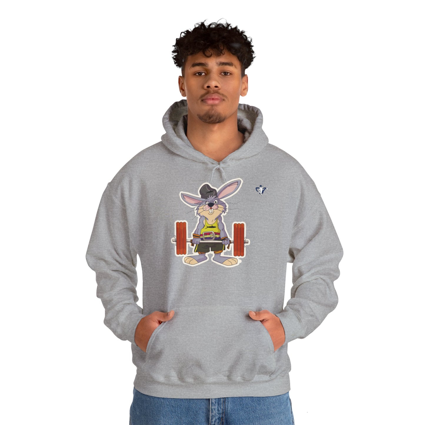 Sweatshirt à capuche adulte mixte Lapin muscu