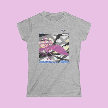 Tee-shirt femme Fleurs roses 2 (à personnaliser)