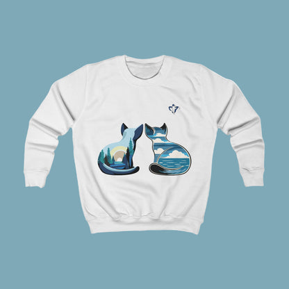 Sweatshirt enfant Chats et nature