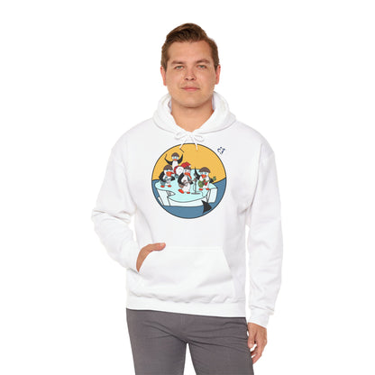 Sweatshirt à capuche Pingouins