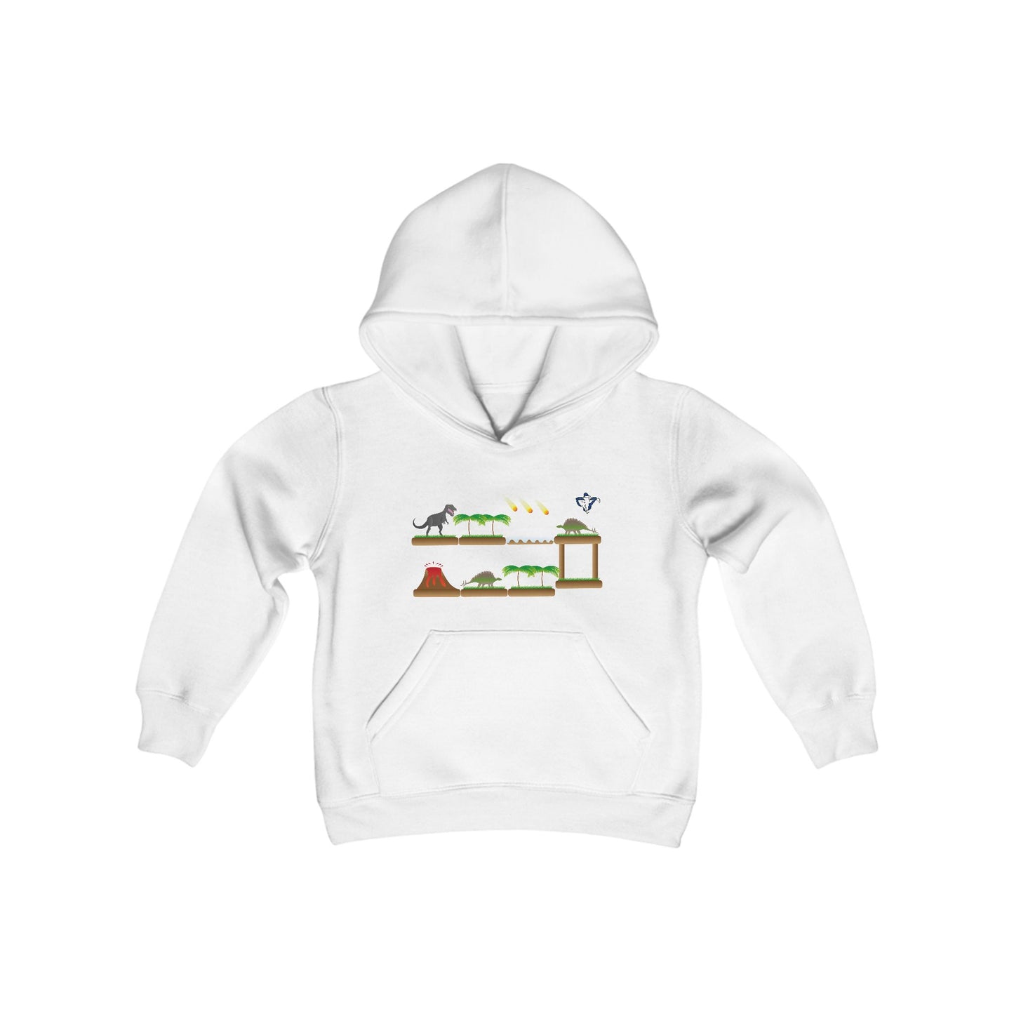 Sweatshirt à capuche enfant Plateforme dinosaures