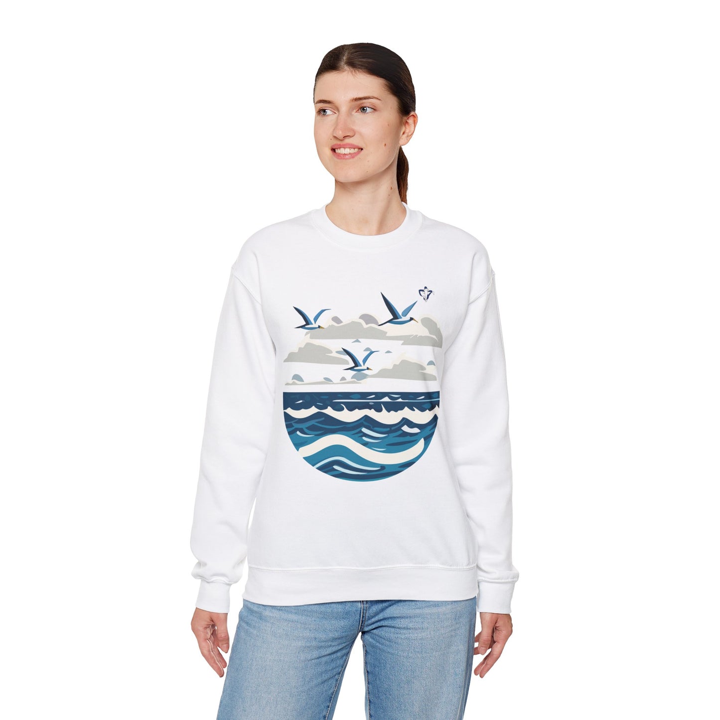 Sweatshirt adulte mixte La mer (à personnaliser)