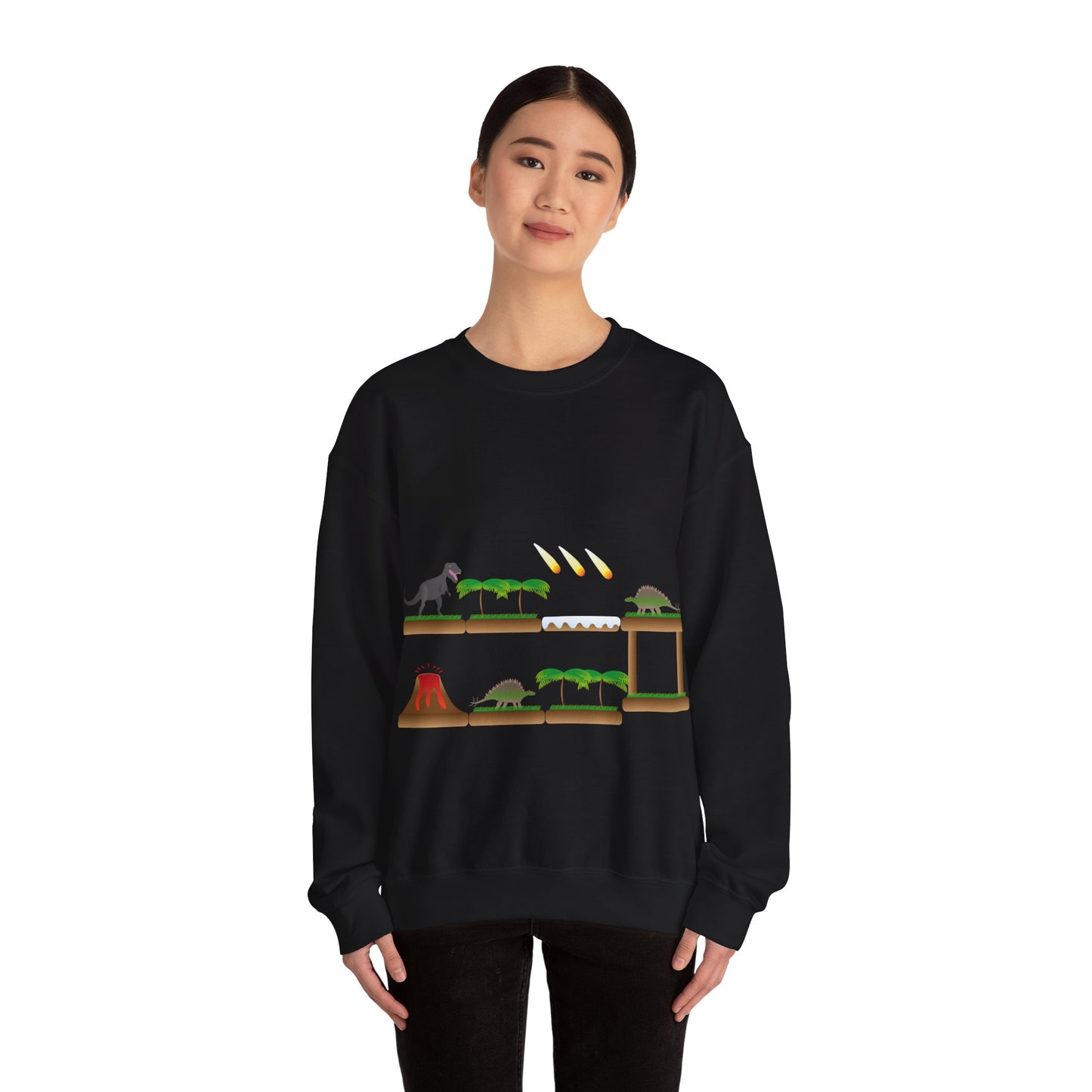 Sweatshirt adulte mixte Plateforme des dinosaures